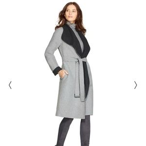 WHBM Reversible Wrap Coat